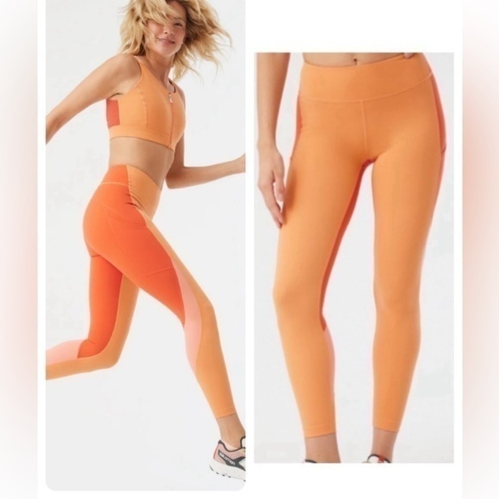 Outdoor Voices Sunstone Peach Zoom 7/8 Leggings Small NWT